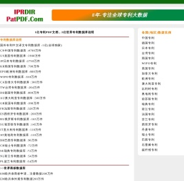 2亿全球专利数据库打包下载_IPRDIR世界知识产权数据集-一技之长