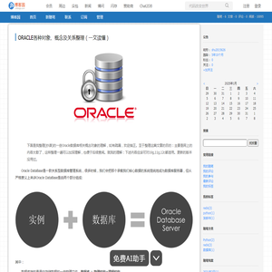 ORACLE各种对象、概念及关系整理（一文读懂） - shu2015626 - 博客园