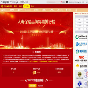 人寿保险十大品牌人气票_人寿保险品牌投票-Maigoo网